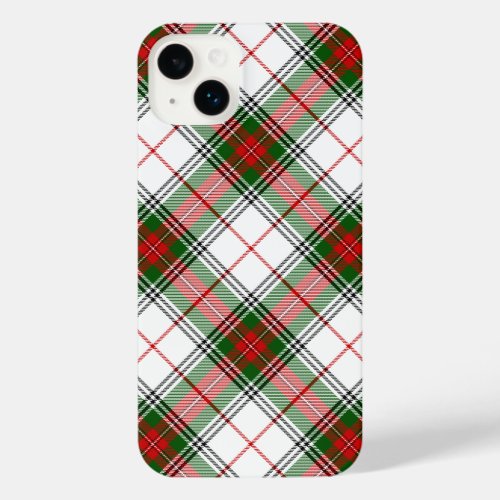 Stuart  Stewart Red Green White Plaid iPhone 14 Plus Case