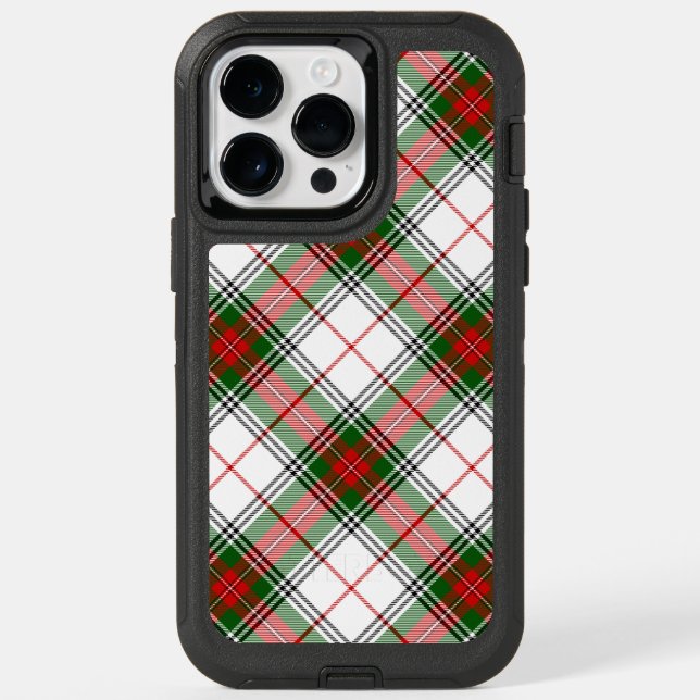 Stuart / Stewart Red Green White Plaid  Otterbox iPhone Case (Back)