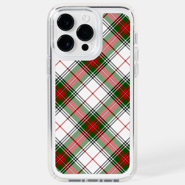 Stuart / Stewart Red Green White Plaid Speck iPhone Case (Front)