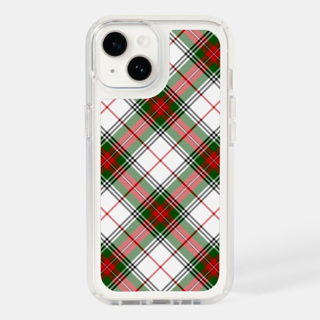 Stuart / Stewart Red Green White Plaid Speck iPhone Case (Front)