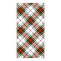 Stuart / Stewart tartan white red green plaid Card