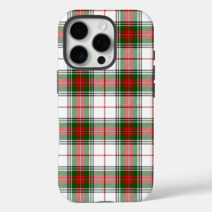 Stuart / Stewart tartan white red green plaid iPhone 16 Pro Case