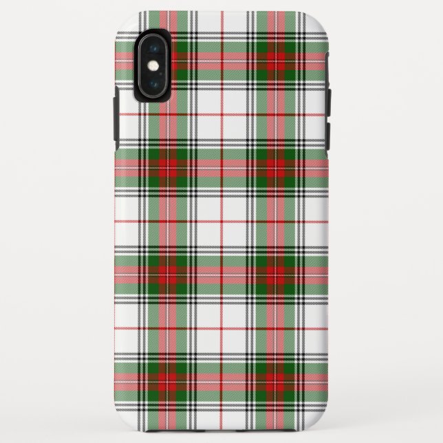 Stuart / Stewart tartan white red green plaid Case-Mate iPhone Case (Back)