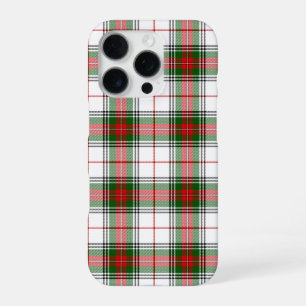 Stuart / Stewart tartan white red green plaid iPhone 16 Pro Case