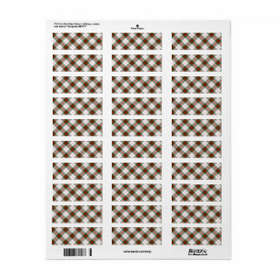 Stuart / Stewart tartan white red green plaid Label