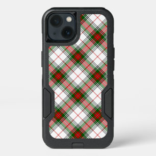 Stuart / Stewart tartan white red green plaid iPhone 13 Case