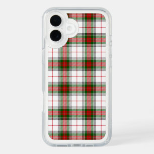 Stuart / Stewart tartan white red green plaid iPhone 16 Plus Case