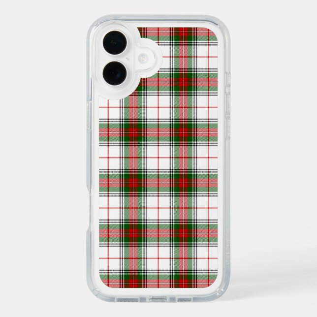 Stuart / Stewart tartan white red green plaid Speck iPhone Case (Front)