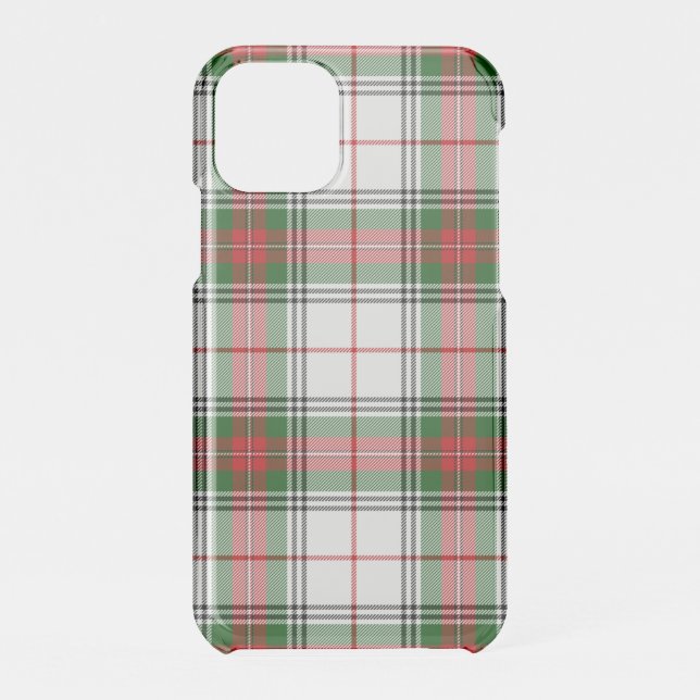 Stuart / Stewart tartan white red green plaid Uncommon iPhone Case (Back)