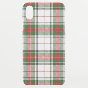 Stuart / Stewart tartan white red green plaid iPhone XS Max Case