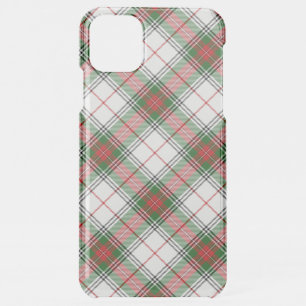 Stuart / Stewart tartan white red green plaid iPhone 11 Pro Max Case