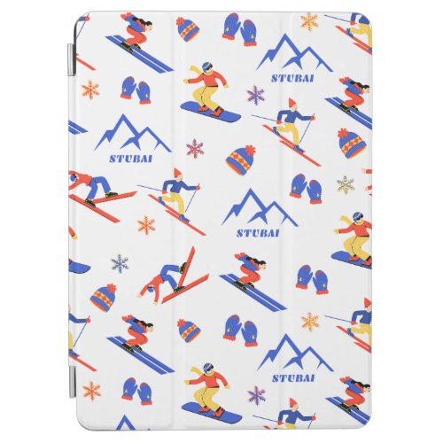 Stubai Alps Austria Ski Snowboard Pattern iPad Air Cover