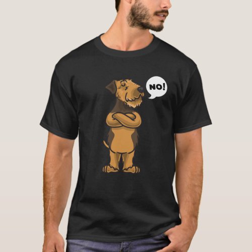 Stubborn Airedale Terrier Dog T_Shirt