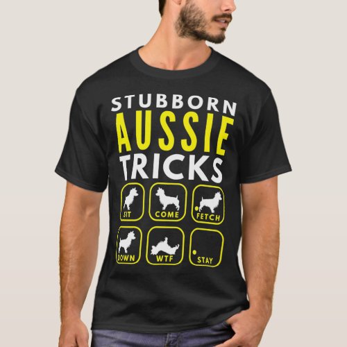 Stubborn Aussie Tricks _ Dog Training Premium T_Shirt