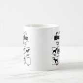 Stubborn Beagle Tricks Coffee Mug (Center)
