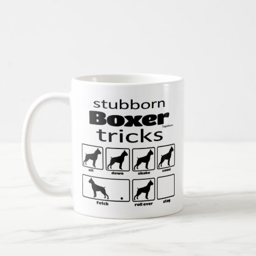 Stubborn Boxer Tricks Coffee Mug