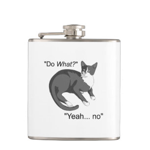 Stubborn Cat Flask