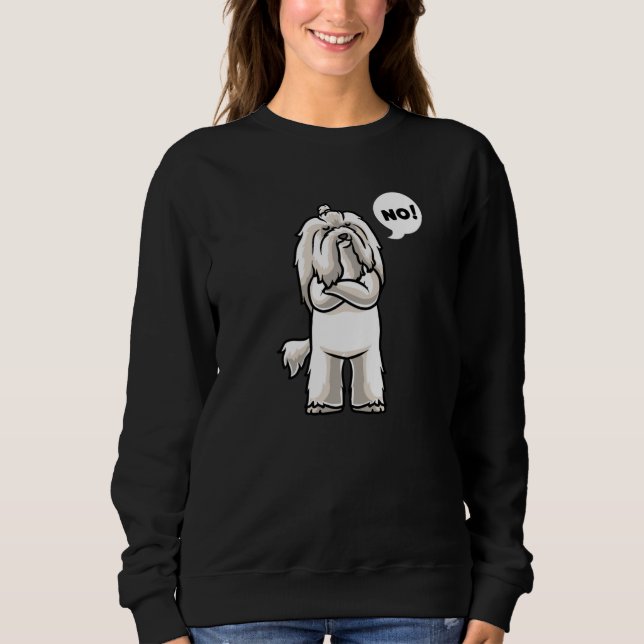 Stubborn Coton de Tulear Dog funny Sweatshirt (Front)