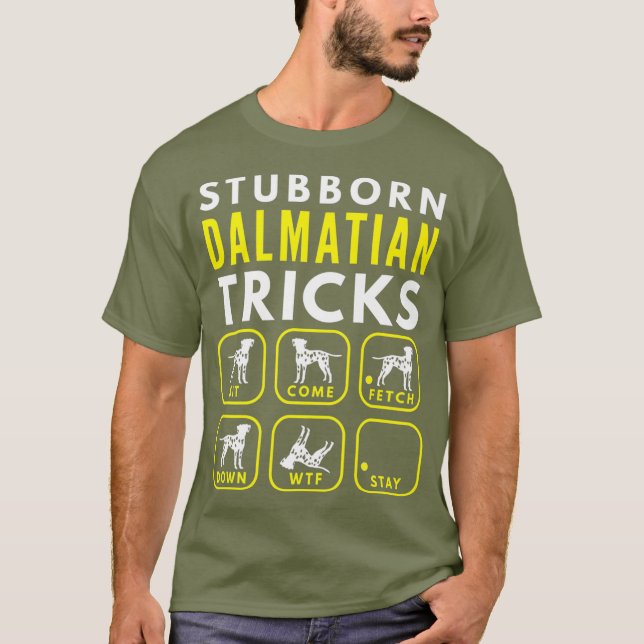 Stubborn Dalmatian Tricks - Dog Training Premium T-Shirt (Front)