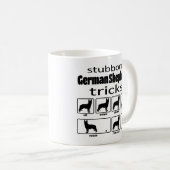 Stubborn German Shepherd Tricks Coffee Mug (Front Right)