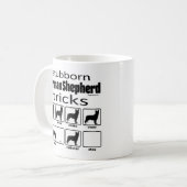 Stubborn German Shepherd Tricks Coffee Mug (Front Left)