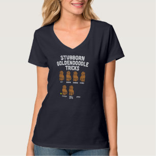 Stubborn Goldendoodle Tricks Funny Dog Trainer Mom T-Shirt