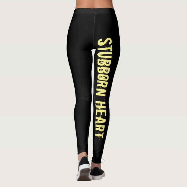 Stubborn Heart Leggings (Back)