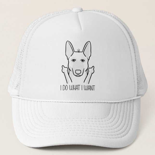 Stubborn Malinois Dog Belgian Shepherd Dog Trucker Hat (Front)