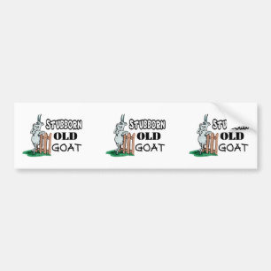 Stubborn Old Goat Bumper Sticker