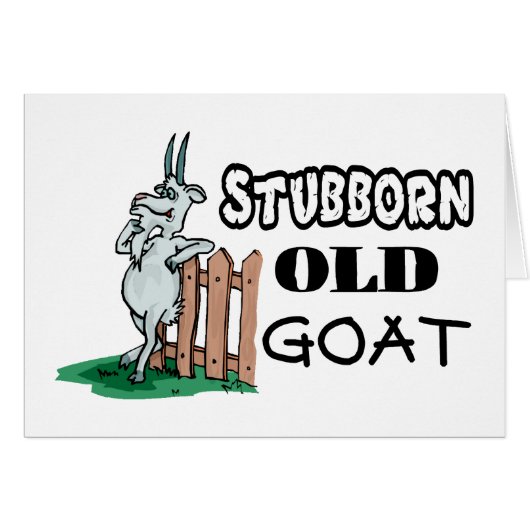 Stubborn Old Goat Cards (Front Horizontal)