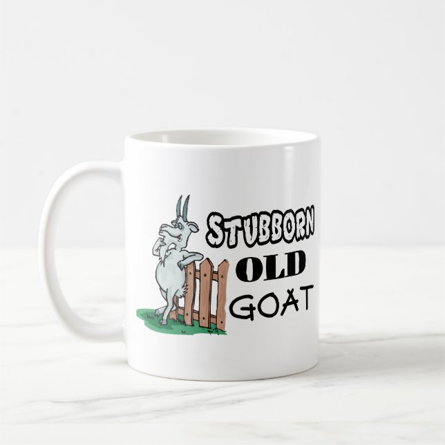 Stubborn Old Goat Coffee Mug (Left)