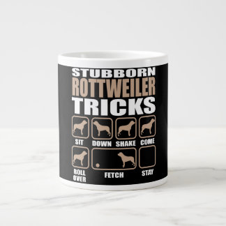 Stubborn Rottweiler Tricks design Giant Coffee Mug