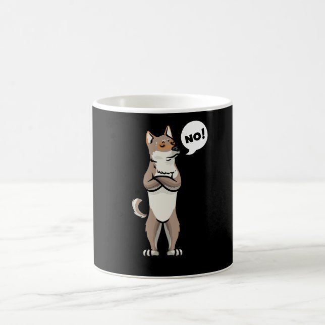 Stubborn Shikoku Dog Coffee Mug (Center)