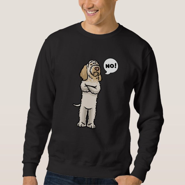 Stubborn Spinone Italiano Dog Sweatshirt (Front)