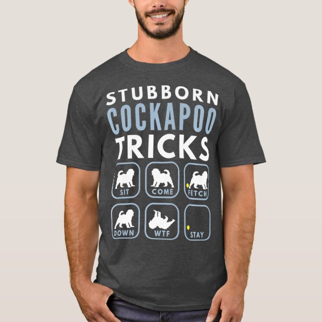 Stubborn Spoodle Tricks - Dog Training Premium T-Shirt (Front)