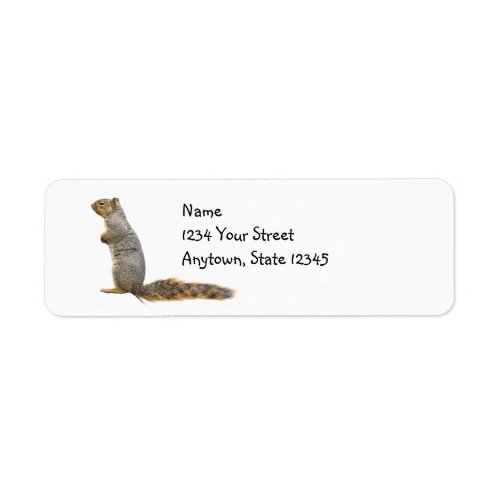 Stubborn Squirrel Return Address Labels