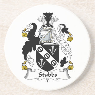 Stubbs Family Crest Sandstone Coaster