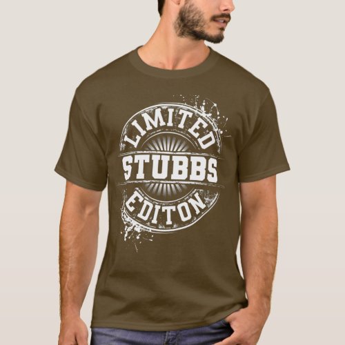 STUBBS Funny Surname Family Tree Birthday Gift T_Shirt