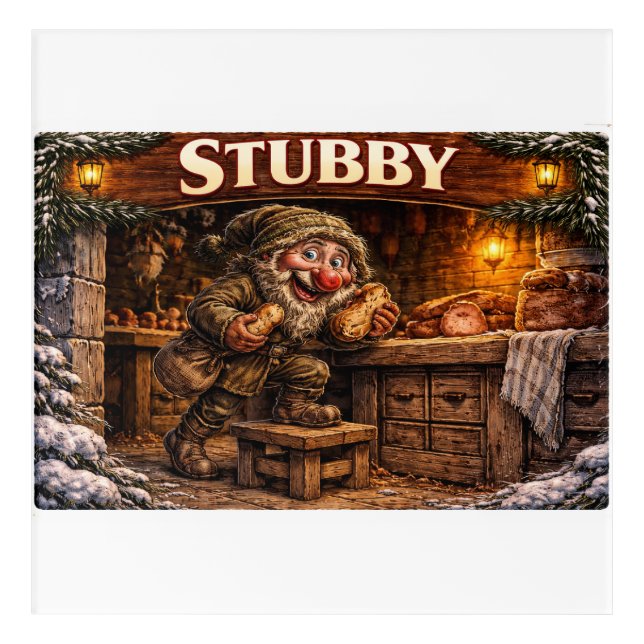 Stubby Icelandic  Yule Lad Postcard Acrylic Print (Front)