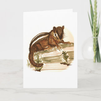 Stubby the Chipmunk Birthday Card