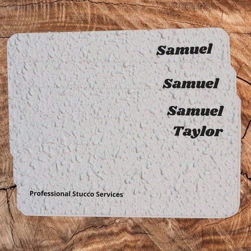 Stucco Business Card