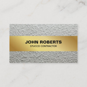 Stucco Business Card Construction Wall QR Code