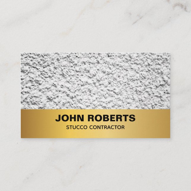 Stucco Business Card Plastering Service (Back)