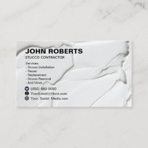 Stucco Construction Business Card
