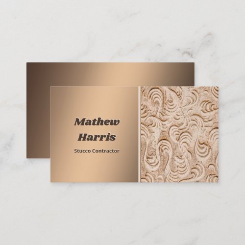 Stucco Contractor Business Card