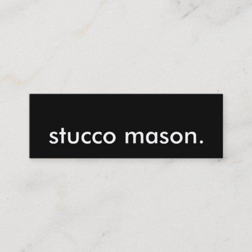stucco mason mini business card