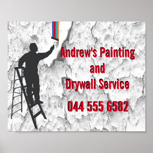 Stucco Painting Service Handyman Home Repair Fab B Poster