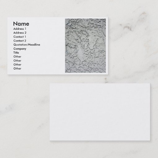 Stucco plaster wall background texture business card | Zazzle