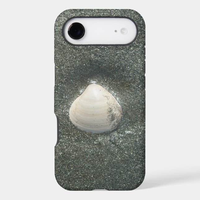 Stuck in a Shell: Minimalist Beach Serenity Achemp Case-Mate iPhone Case (Back)