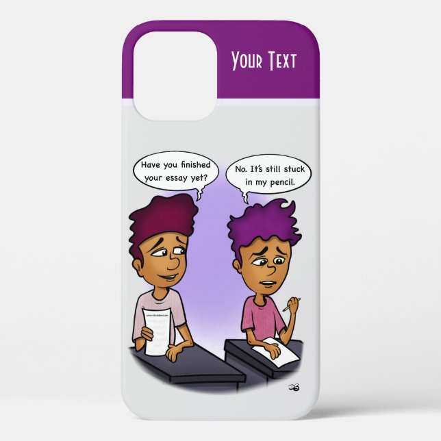 Stuck In Pencil Flexible Case-Mate iPhone Case (Back)